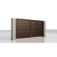 Распашные ворота Prestige 4 на 2 м с калиткой (филенка)